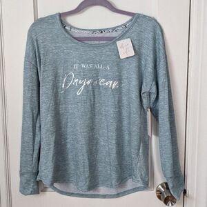 Danskin | Sage Heather "It Was All A Daydream" Long Sleeve Sz M